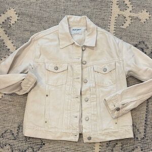 Old Navy Women's Light Beige Jean Jacket
